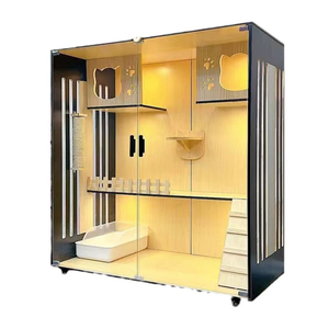 Villa per Gatti in Legno, Gabbia per Gatti, Armadio per Gatti, Casa per Gatti, Grande Mansion per Gatti a Due o Tre Piani, Castello per Gatti, Armadio per <span class=keywords><strong>Animali</strong></span> Domestici - Product Image 2