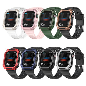 <span class=keywords><strong>Bracelet</strong></span> Iced Out de 42mm et boîtier de montre intelligente en moissanite avec <span class=keywords><strong>bracelet</strong></span> en cuir pour iPhone <span class=keywords><strong>GShock</strong></span> Apple Series 10 - Product Image 3