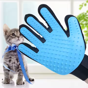 قفازات العناية بالقطط ، فرشاة تدليك شعر عائمة لإزالة الشعر والاستحمام للقطط والحيوانات الأليفة ، منتجات تنظيف وتجميل الحيوانات الأليفة - Product Image 2