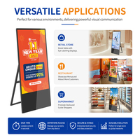 Pantalla Digital Vertical de 43 Pulgadas 4K FHD con Sistema Android, WiFi, USB, Reproductor de Publicidad Independiente