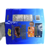 Pochette debout en plastique de qualité alimentaire imprimé de conception personnalisée Sac d'emballage en mylar pour boulettes de poulet congelées à fermeture éclair refermable