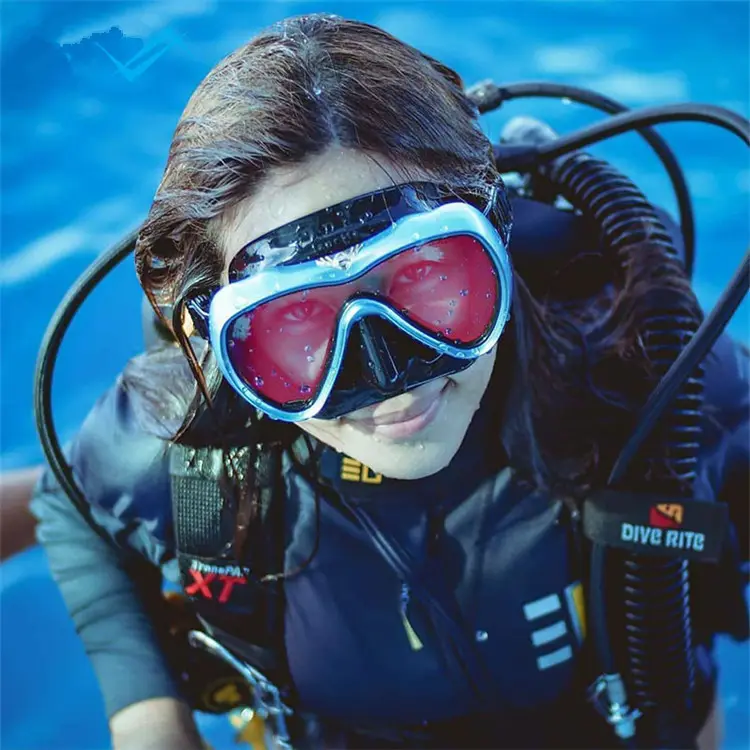 مصنع عالية الجودة نظارات مكافحة تعفير 1 واحد عدسة الغوص معدات الغوص معدات freediving قناع