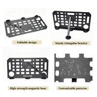 Table de camping pour van, bureau de voyage extérieur, table latérale de voiture, fixation magnétique, légère, portable, pliable, pour SUV et camping-car