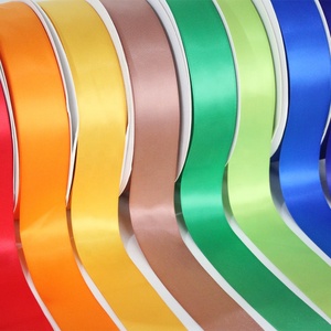 Bán Buôn 196 Màu Sắc Có Sẵn Chất Lượng Cao 100% Polyester 4Cm 38Mm 1.5Inch 100Yards Mỗi Cuộn Rose Flower Làm Satin Ribbon - Product Image 2