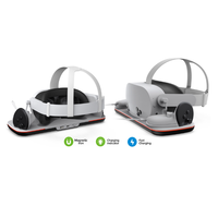 Station de charge VR, support d'affichage, batterie pour contrôleur de casque Meta Quest3/3S, station d'accueil avec base de chargeur à lumière LED