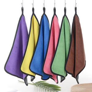 Serviette de voiture en microfibre à séchage rapide double face en polaire corail, épaisse et absorbante, pour le lavage de voiture, le nettoyage ménager, le <span class=keywords><strong>gaz</strong></span> - Product Image 3