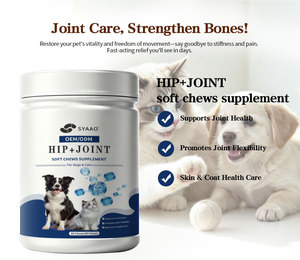 Complément alimentaire pour chien OEM/ODM, sûr et naturel, pour le soin des articulations, à base de glucosamine aromatisée, sous forme de friandises molles pour la santé. - Product Image 2