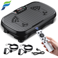 YETFUL Plaque vibrante sans fil avec télécommande, entraînement de résistance, nœuds de massage par acupression des pieds, batterie rechargeable, 150 kg