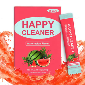 Suplemento Detox en Polvo con Sabor a Sandía, Happy Cleaner, con Quemador de Grasa para Pérdida de Peso y Mejora del Estado de Ánimo - Product Image 1