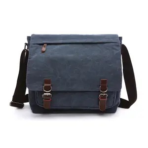 Aktentavintage Vintage stil seyahat erkekler için kanvas çanta yönetici lüks evrak Laptop çantası omuz Unisex