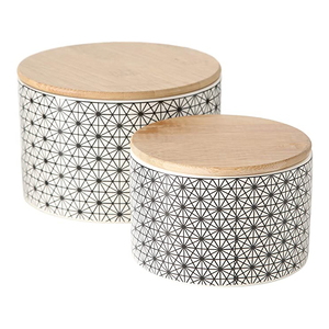 Tarro <span class=keywords><strong>de</strong></span> <span class=keywords><strong>sal</strong></span> <span class=keywords><strong>de</strong></span> cerámica blanco cuadrado personalizado con tapa <span class=keywords><strong>de</strong></span> bambú pizarra azúcar <span class=keywords><strong>sal</strong></span> marina pimienta almacenamiento bodega contenedor olla escribible - Product Image 5