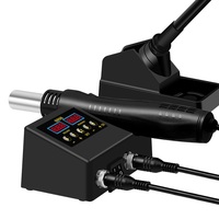 Station de soudage tout-en-un avec pistolet à air chaud et fer à souder à température constante pour la réparation de téléphones/puces/cartes de circuits imprimés