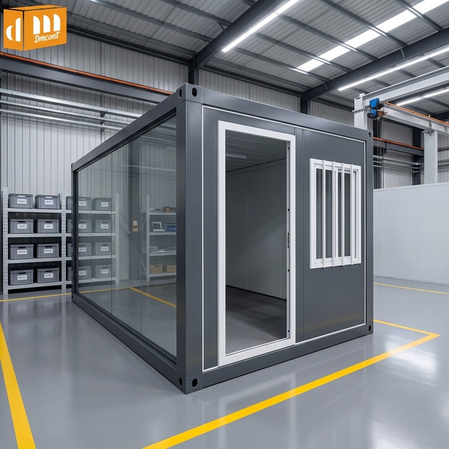 Fast Setup EU Standard Foldable Container House Modular Prefab case Container Construction Site Office Equipment Control Room