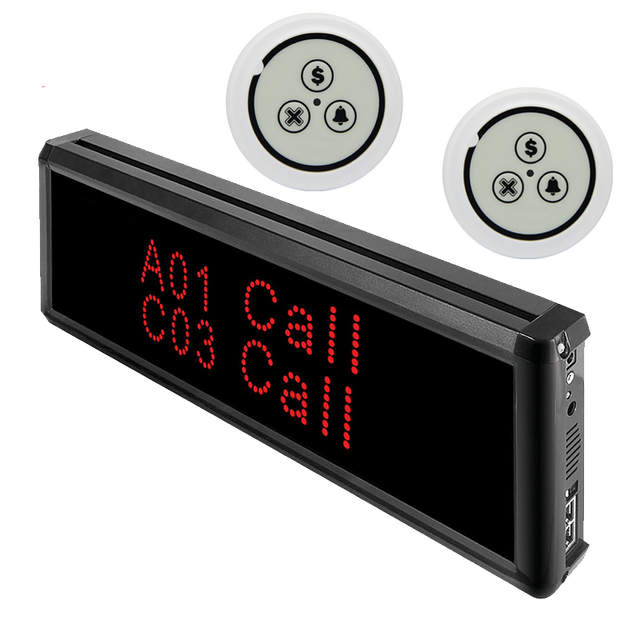 3-Key Wireless Restaurant Pager Table Call Bell Button Waiter Call System