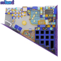 Fabricant d'arenas de trampolines intérieurs OEM ODM de 300 à 500 m² pour centre de divertissement familial avec design de thème et de couleur personnalisés