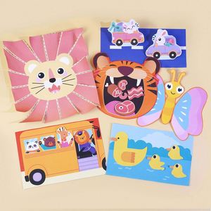 Libro de Actividades con Pegatinas para Recortar y Pegar, Set de Manualidades para Crear Animales, para Niños Mayores de 3 Años - Product Image 5