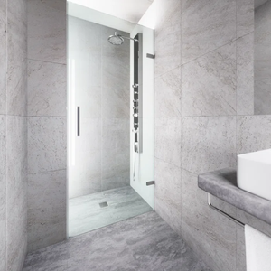 Baignoire verre <span class=keywords><strong>douche</strong></span> cloison Chrome poli charnière simple écran de <span class=keywords><strong>douche</strong></span> 304 mur sans cadre à porte charnière en verre - Product Image 6