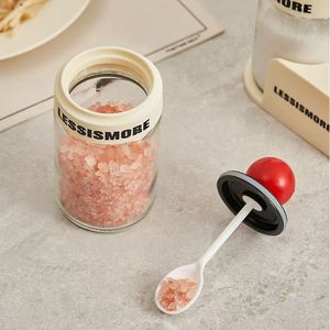Bocaux à épices, pots à sel en verre, bocaux à assaisonnements de cuisine, bouteilles à assaisonnements domestiques, bouteilles d'huile, sel, assaisonnement MSG - Product Image 3
