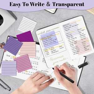 Transparent 3x3 Inch PET Sticky Notes Self-Adhesive Repositionable <b>Memo</b> <b>Pads</b> Office Reminder <b>Pad</b> School Writing - Product Image 6