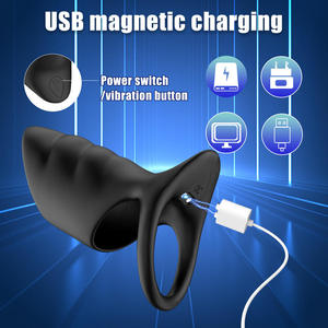 De nieuwe best verkochte mannelijke cockring met vertraagde seksfunctie en vibraties met hoge intensiteit - Product Image 3