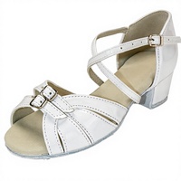 Chaussures de danse de salon/latine Baifa Danzo Heel avec boucle diamant, tige synthétique, semelle extérieure en cuir véritable, professionnelles et personnalisables