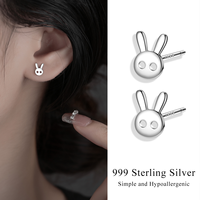 Boucles d'oreilles simples en argent sterling 925 hypoallergéniques, motifs cœur, fleur, étoile, lune, avec zircone cubique, pour femmes, vente en gros à prix abordable, pour le soin des piercings d'oreilles