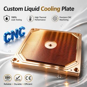 Plaque de refroidissement liquide en cuivre durable pour électronique de puissance et laser, usinage CNC de précision OEM/ODM fiable - Product Image 1