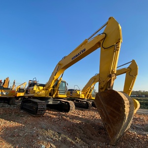 โครงการก่อสร้างที่ไม่ต้องตรวจสอบความปลอดภัย รถขุดไฮดรอลิกแบบตีนตะขาบ Komatsu PC450 มือสอง น้ำหนัก 45 ตัน - Product Image 1