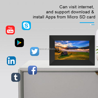 Tablette Android 7 pouces avec écran tactile WiFi Lecteur photo vidéo numérique Cadre acrylique Horloge-Prend en charge le logiciel de gestion centrale