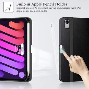 Étui Folio en cuir PU de qualité supérieure pour <span class=keywords><strong>iPad</strong></span> <span class=keywords><strong>Mini</strong></span> 6 2021 6e génération porte-crayon magnétique TPU antichoc fonction de poche - Product Image 4
