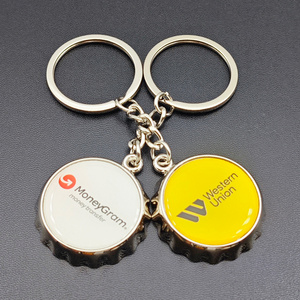 Tùy Chỉnh Epoxy In Ấn Biểu Tượng Thanh Bia Kim Loại <span class=keywords><strong>Bottle</strong></span>-Cap Opener Móc Chìa Khóa Mũ Của Bia Chai Cá Nhân Mở Chai <span class=keywords><strong>Keychain</strong></span> - Product Image 3