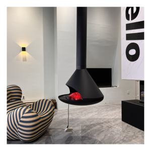 <span class=keywords><strong>Cheminée</strong></span> au bioéthanol <span class=keywords><strong>suspendue</strong></span> personnalisable de luxe avec chauffage automatique Boîtier en acier inoxydable Design moderne pour bureau Villa - Product Image 2
