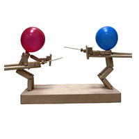 Nouveau design 2024, guerrier de ballon en bois, vente chaude, jeu familial et de couple, jouet éducatif