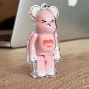 Khuyến Mại Quà Tặng Túi 100% Bearbrick Acrylic Trường Hợp Hộp Khối Gấu Gạch Keychain Hiển Thị Hình - Product Image 4