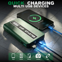 1800A Jump Starter Mobil Portabel, Power Bank Lithium, Penguat Baterai untuk Mesin Bensin dan Diesel 12V