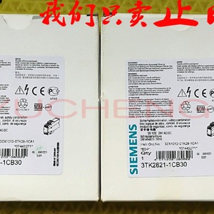 Siemens Safety <b>Relay</b> 3TK2821-1CB30 24V AC/DC Electromechanical Normally Open 10A Load Current - Product Image 1