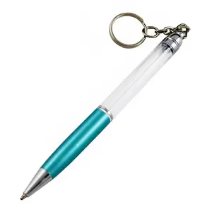 Neue Kristall Keychain Metall Stift DIY Kugelschreiber Leer Keychain Stift