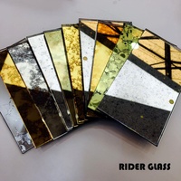 Miroir décoratif de salle de bain, 10 pièces, en verre poli, grand format, 4mm-6mm