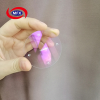 Lente de Vidrio Templado Gorilla con Recubrimiento Antirreflejos Personalizado, Transmisión de Luz del 98%, Transparente, Rugoso, para Luz LED
