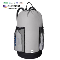 Sac à dos de lavage robuste 105L pour dortoir universitaire avec poche en filet, bretelles de transport, idéal pour les voyages et appartements
