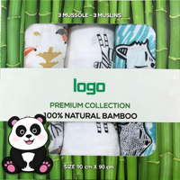 Langes en mousseline de coton de bambou biologique pour nouveau-nés, doux, pour bébés garçons et filles, couvertures, gaze de bain, enveloppes pour nourrissons, gigoteuses, housses de poussette et tapis