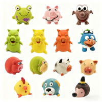 Fabricant de jouets pour animaux de compagnie Jouet en latex pour chien à mâcher et à faire du bruit Jouet pour faire ses dents Déchirer Porc Poulet Grenouille Hérisson Hunan