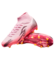 Chaussures de football pour hommes à crampons profonds en PVC, hauteur botte, personnalisables toutes couleurs, toutes tailles, FG, collection automne, vente en gros départ usine