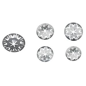 N90796501 Pièces de carrosserie automobile Clip de fixation rond argenté Joint métallique verrouillable <span class=keywords><strong>Rondelle</strong></span> en étoile <span class=keywords><strong>Clips</strong></span> de fixation - Product Image 3