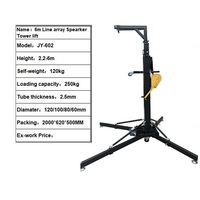 Radio con GPS para coche, torre de elevación con soporte de manivela, 6m, 250kg