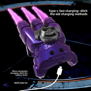 <b>Wolf</b> Claw Retractable Luminous Sound Effect Claws Rotating Sparkling Plastic New Fire Baby <b>Toy</b> Unisex Gift - Product Image 6