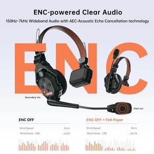 Hollyland Solidcom C1 Pro Draadloze <span class=keywords><strong>Intercom</strong></span> Headset Systeem 5 Gebruikers Enc Ruisonderdrukking Full-Duplex Voor Ab Groep Walkie Hub - Product Image 4