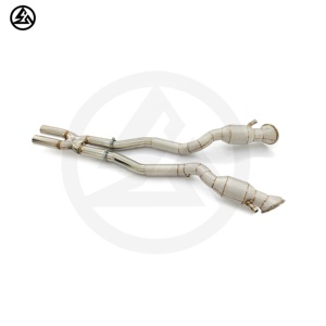 CSZ bajante para <span class=keywords><strong>Ferrari</strong></span> F12/<span class=keywords><strong>FF</strong></span>/812 V12 alto flujo Sport CAT bajantes escape x-pipe - Product Image 6