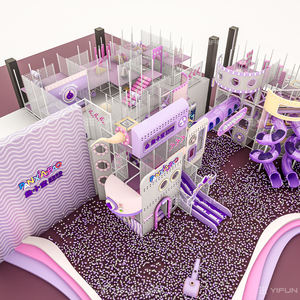 مجموعة معدات التسلية الترفيهية الترفيهية الترفيهية في الأماكن المغلقة المورد قلعة المشاغب المصنعة - Product Image 3