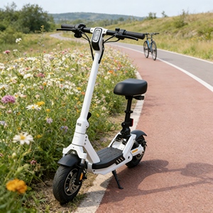 Trottinette électrique pliable, étanche, batterie au lithium, alternative écologique aux courtes trajets en voiture dans les villes et les communes - Product Image 3